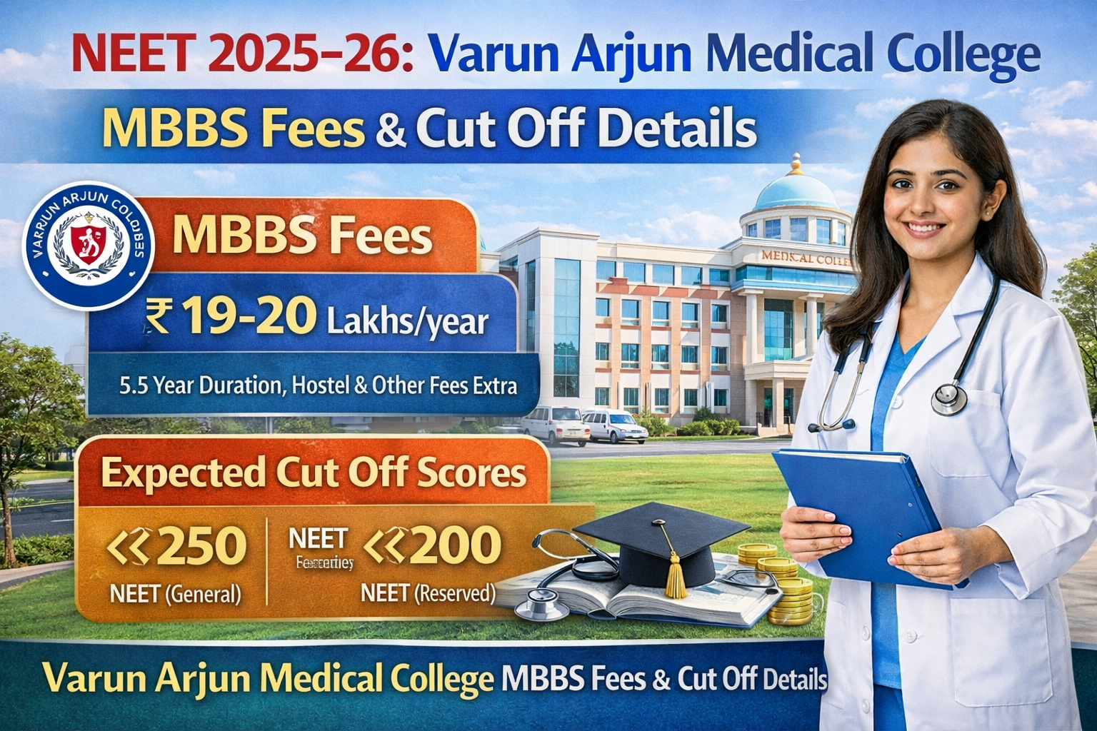 NEET 2025–26: Varun Arjun Medical College MBBS Fees & Cut Off Details